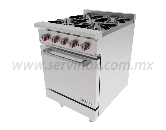 Estufa con 4 Quemadores y Horno Drago CG41